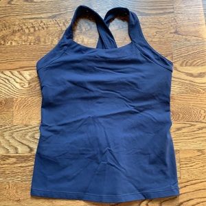LUCY navy workout top